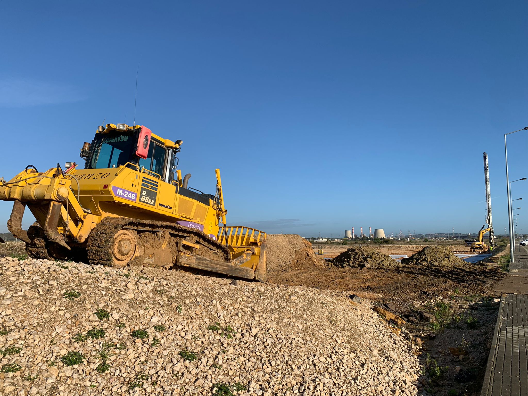 Excavación y preparación de plataformas logísticas en Lisboa
